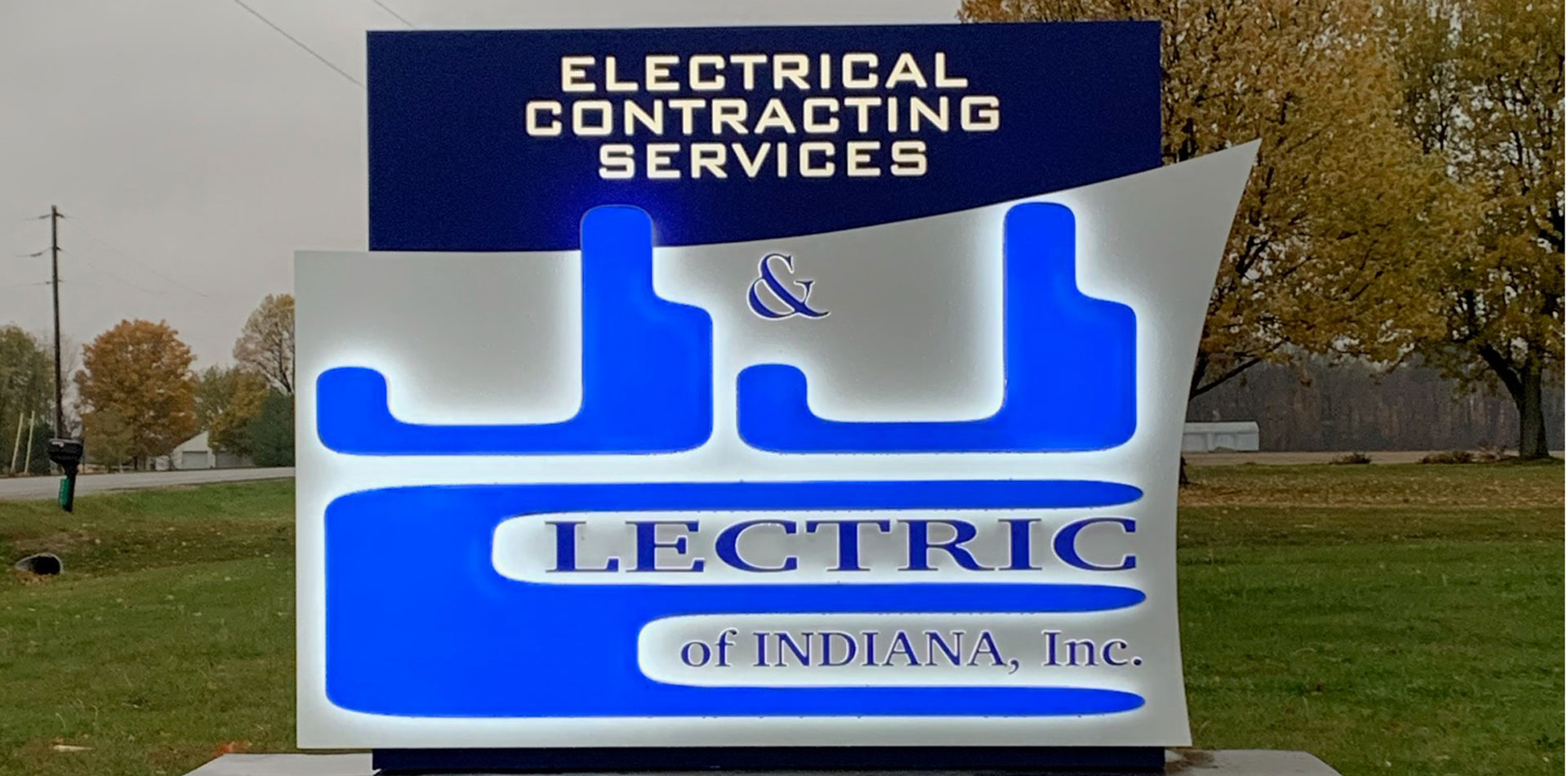 Electrical Contracting Services J & J Electric sign